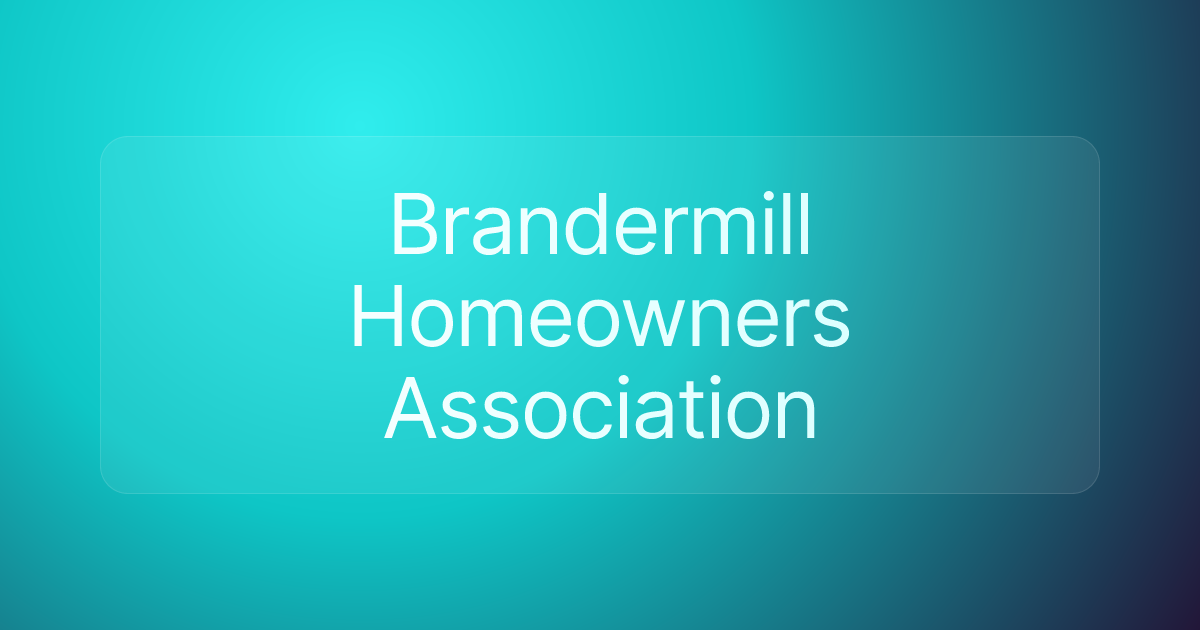 Brandermill Homeowners Association