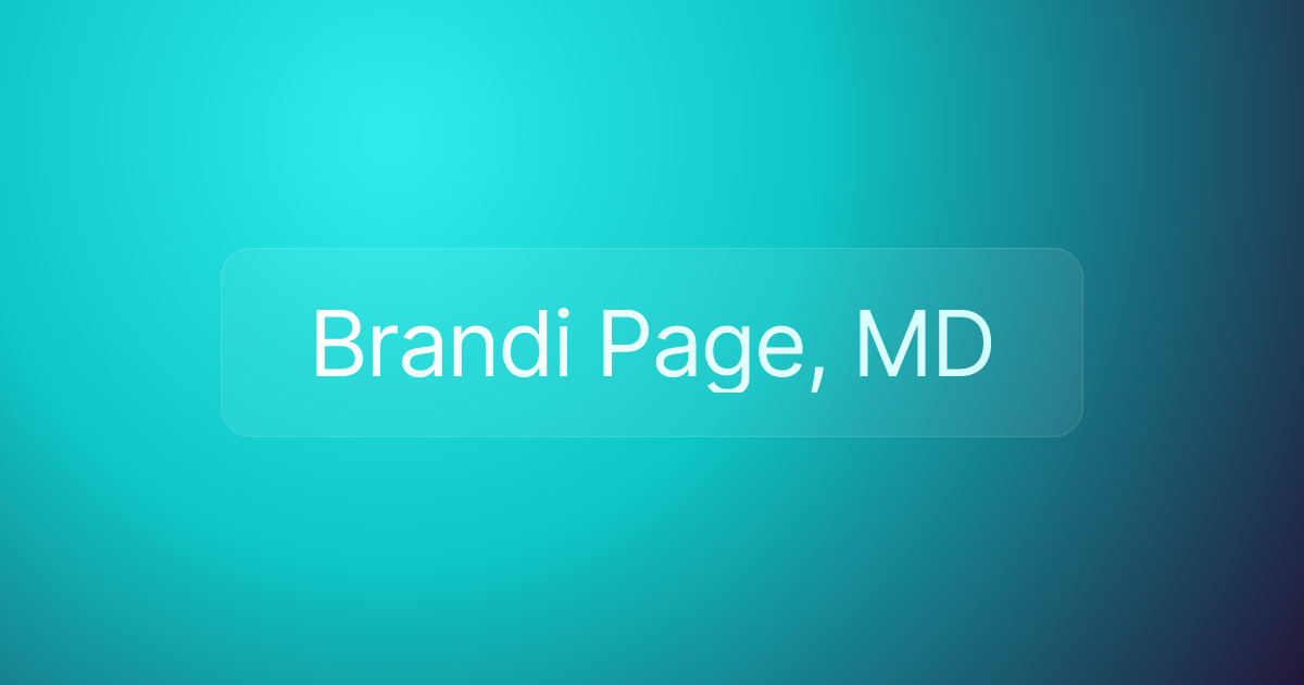 Brandi Page, MD
