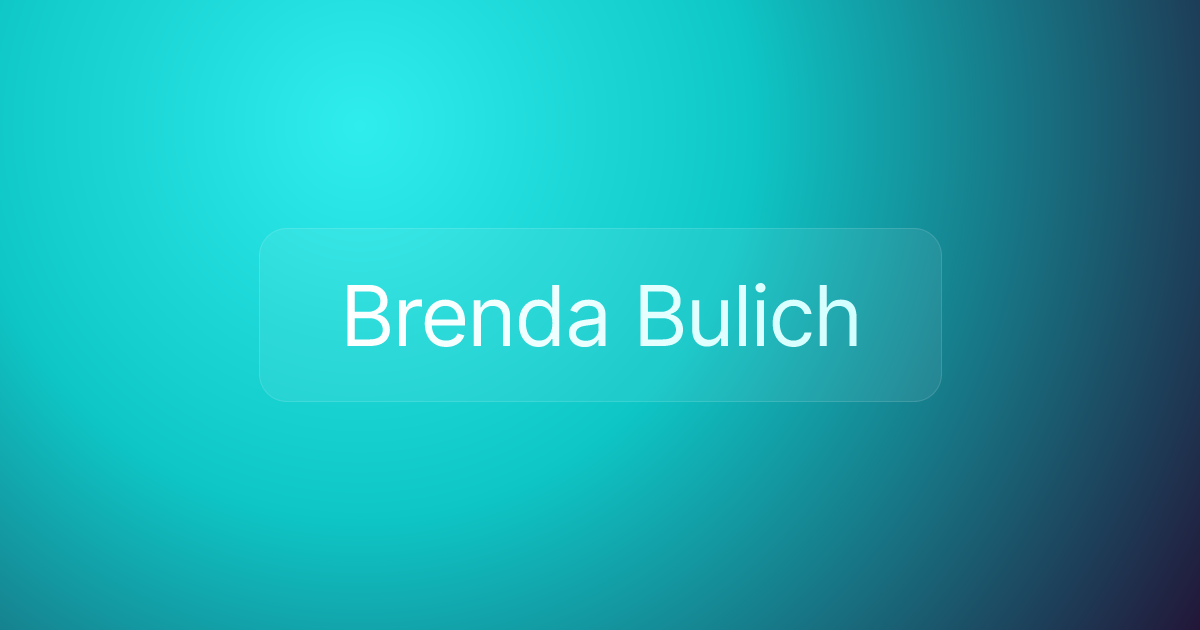 Brenda Bulich