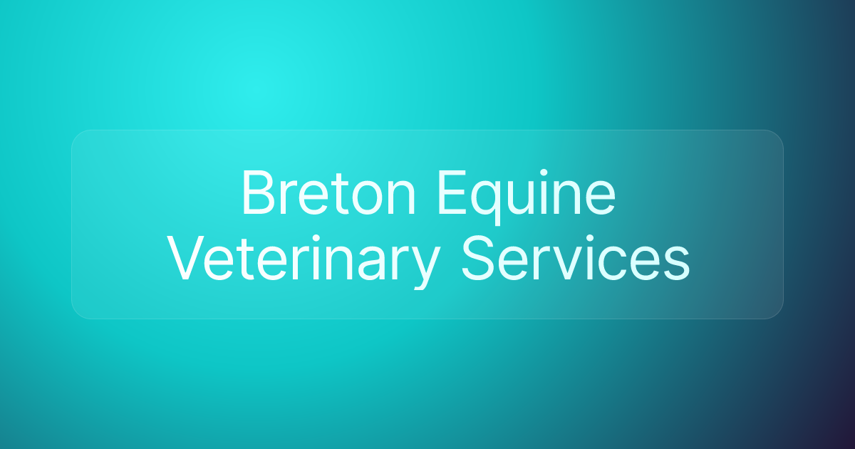 Breton Equine Veterinary Services