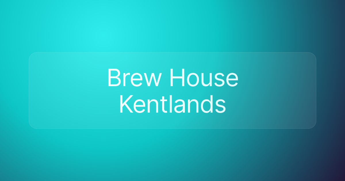 Brew House Kentlands