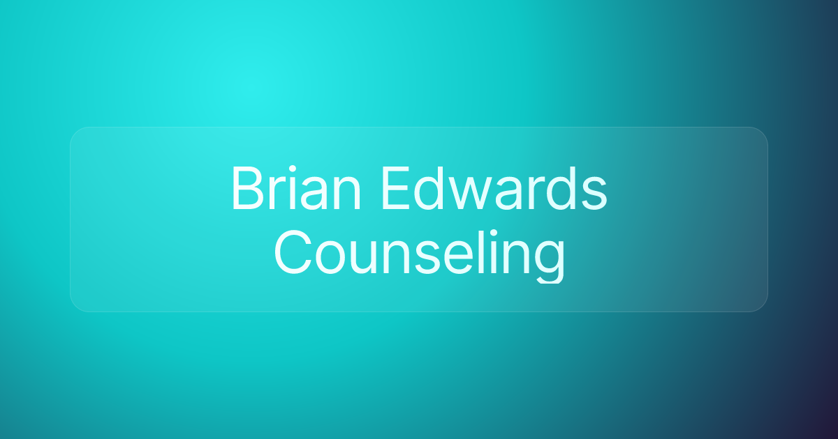 Brian Edwards Counseling
