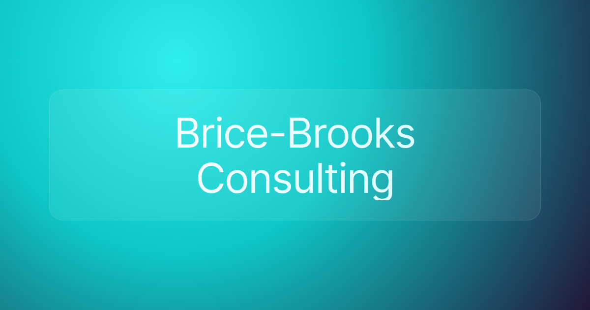 Brice-Brooks Consulting