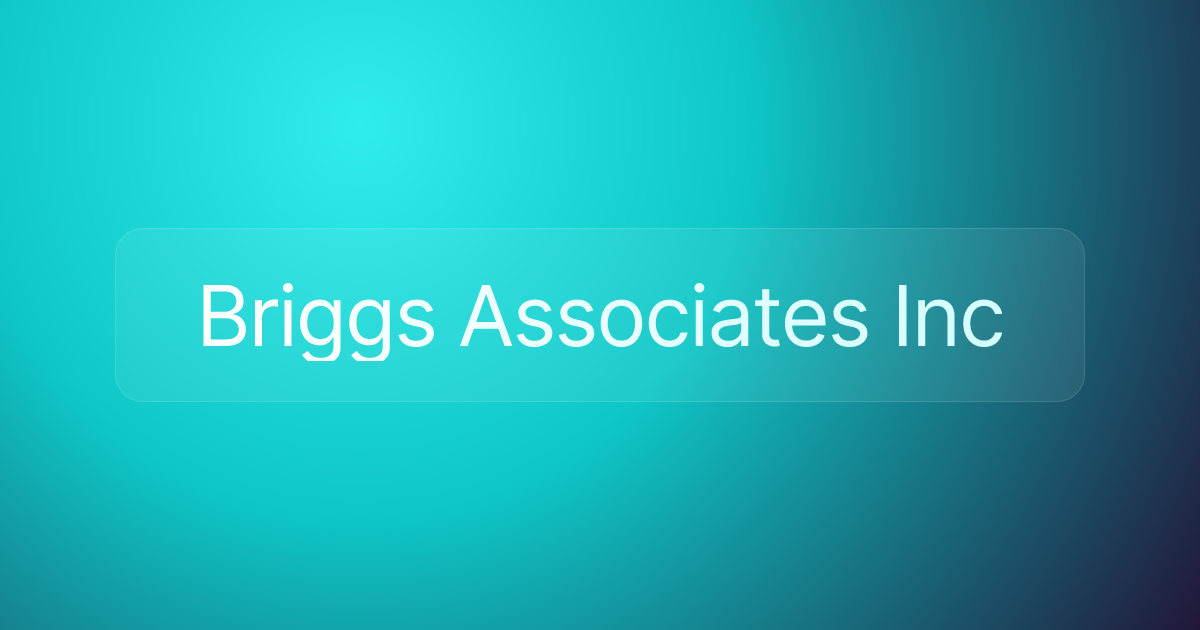 Briggs Associates Inc