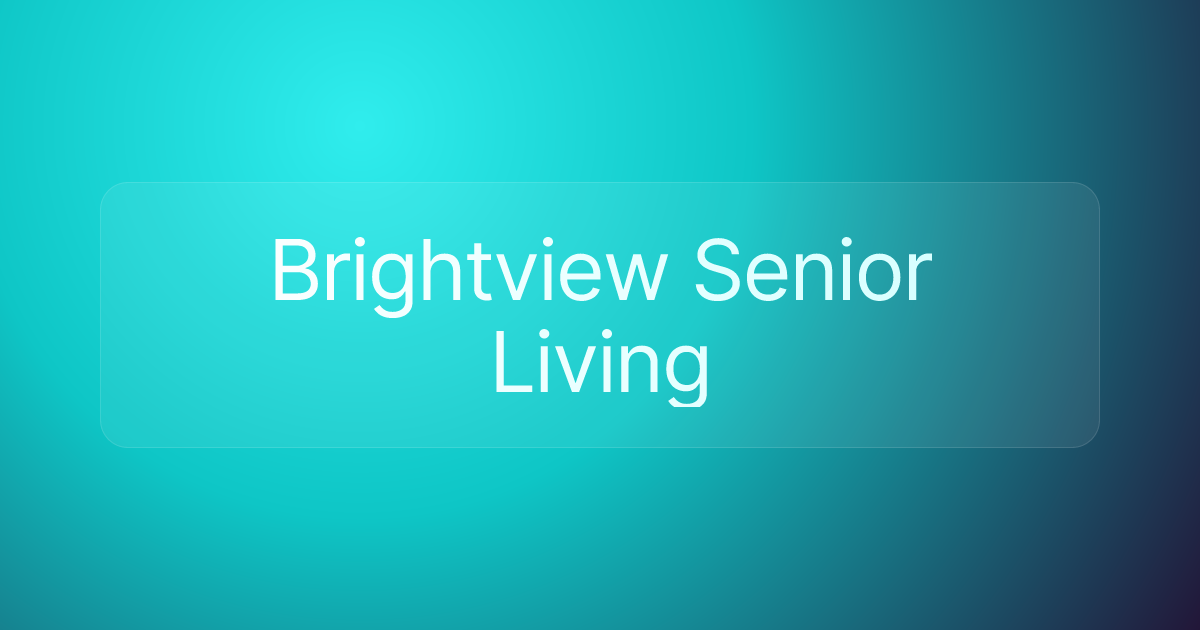 Brightview Senior Living