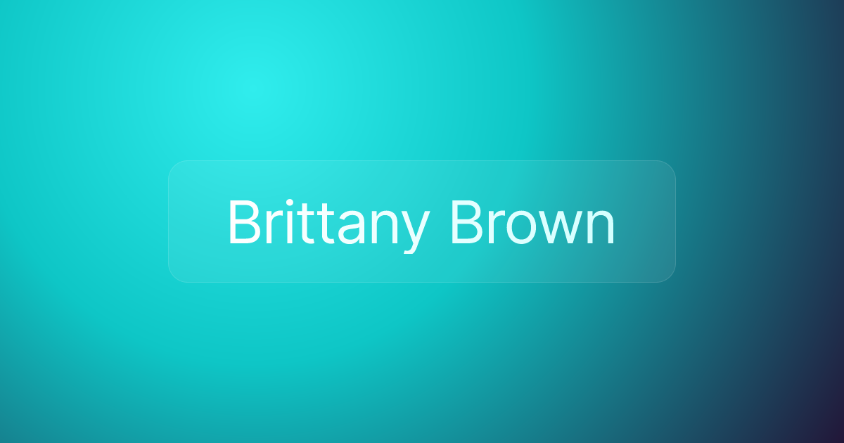 Brittany Brown