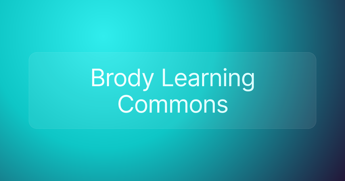 Brody Learning Commons