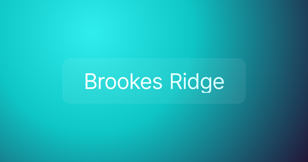 Brookes Ridge