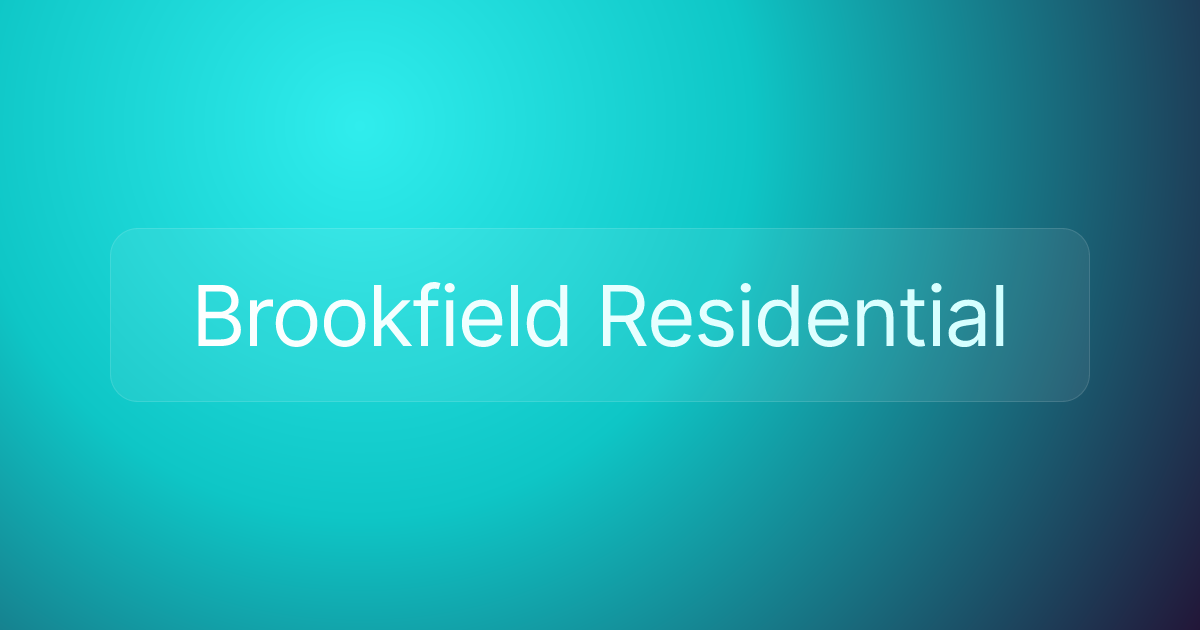 Brookfield Residential