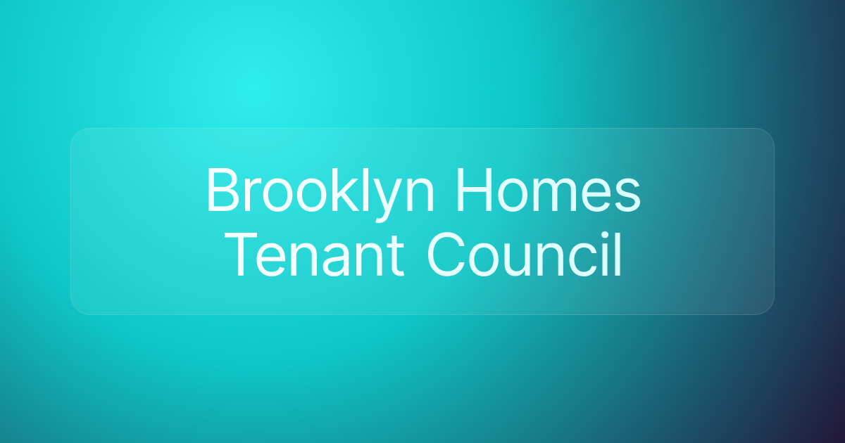 Brooklyn Homes Tenant Council