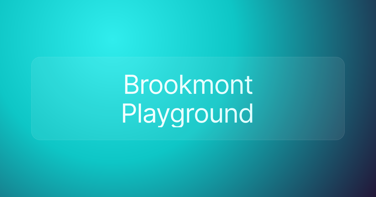 Brookmont Playground
