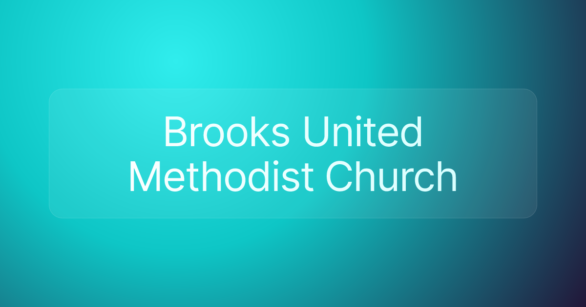 Brooks United Methodist Church