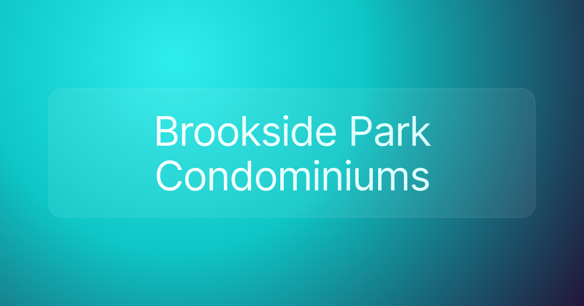 Brookside Park Condominiums