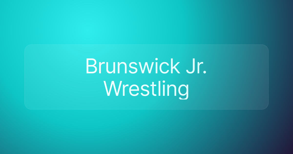 Brunswick Jr. Wrestling