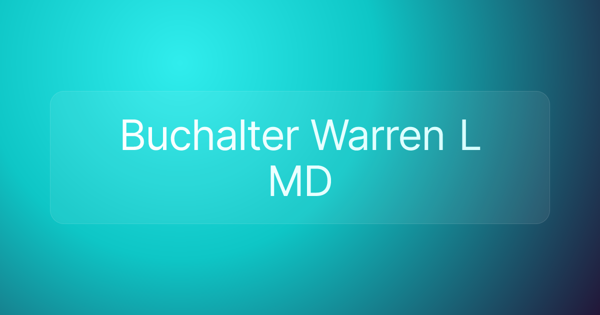 Buchalter Warren L MD