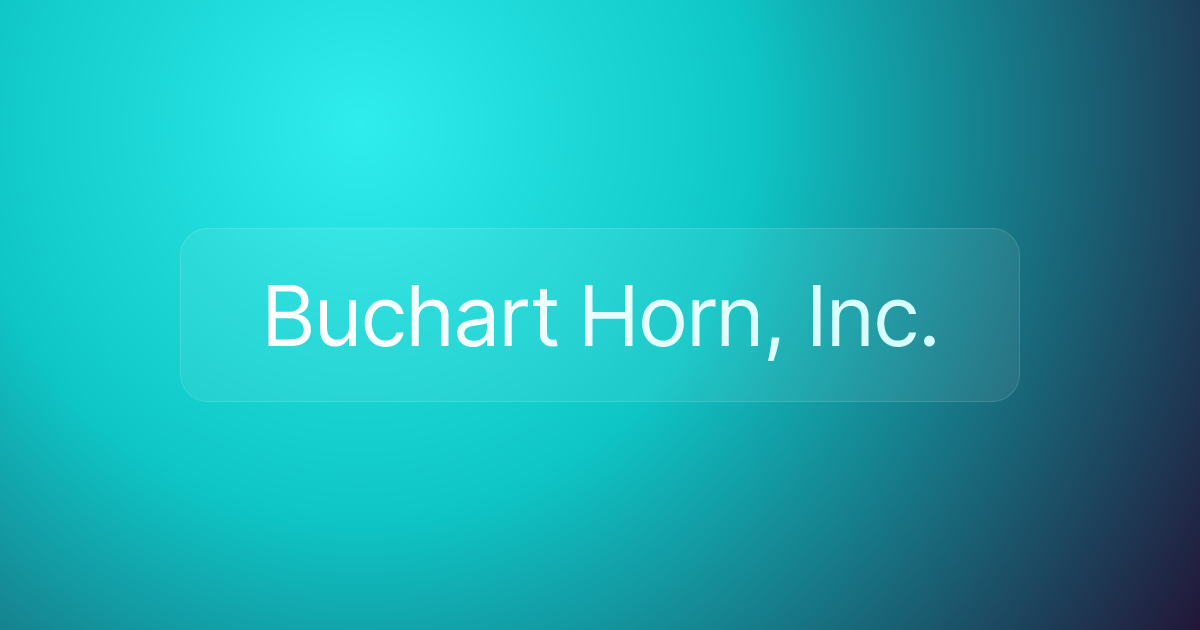 Buchart Horn, Inc.
