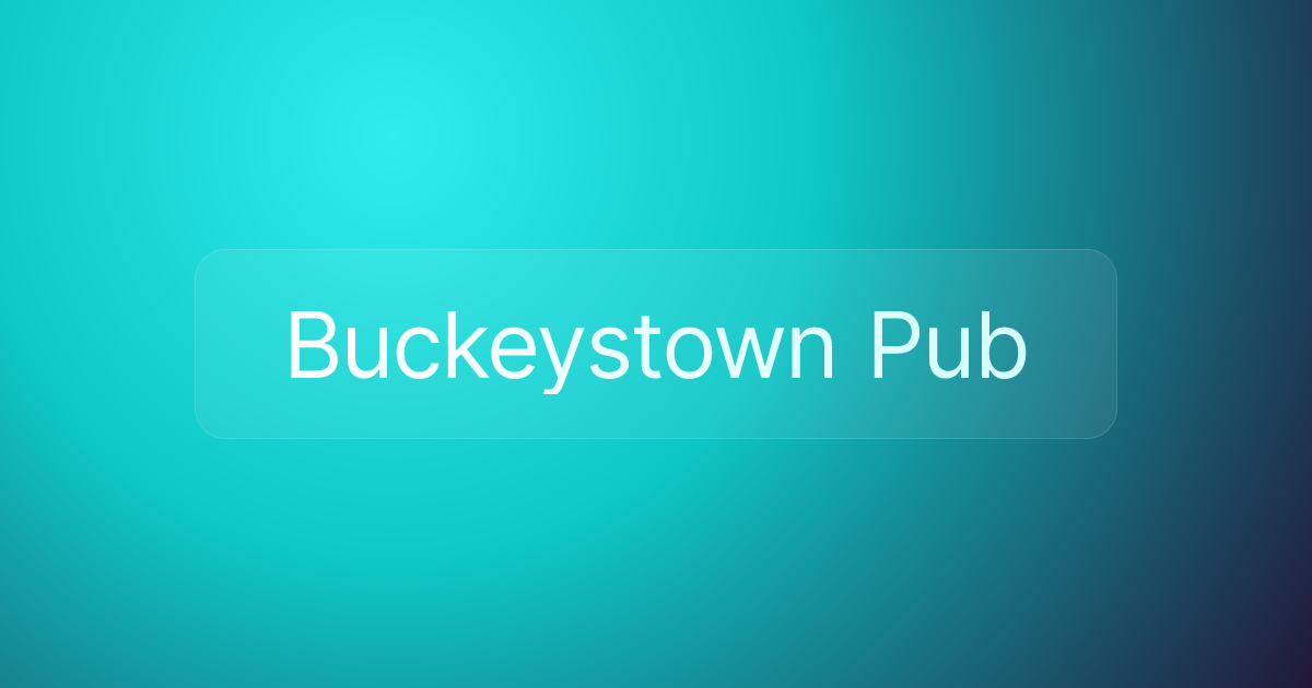 Buckeystown Pub