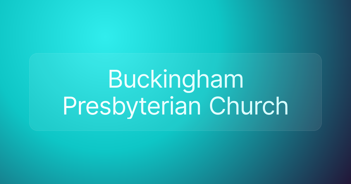 Buckingham Presbyterian Church