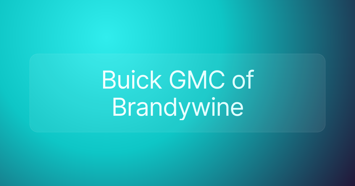 Buick GMC of Brandywine