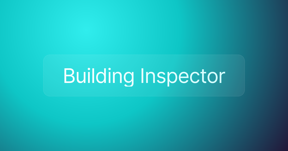 Building Inspector