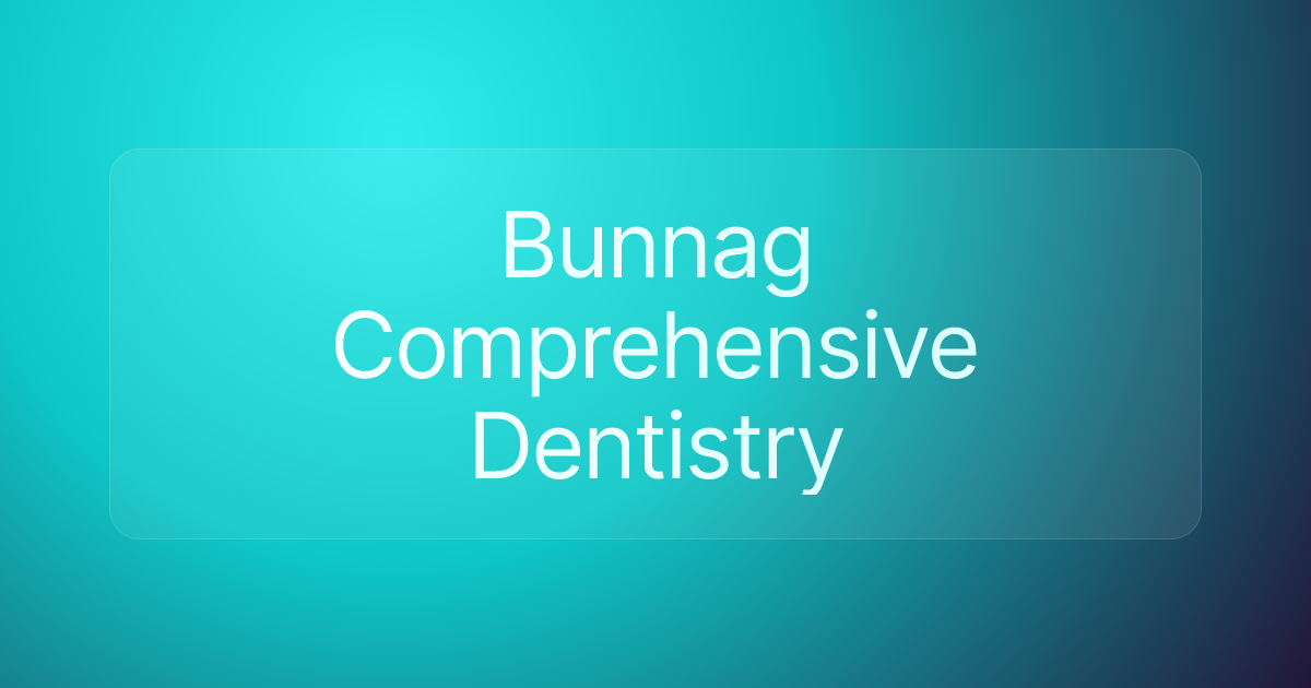 Bunnag Comprehensive Dentistry
