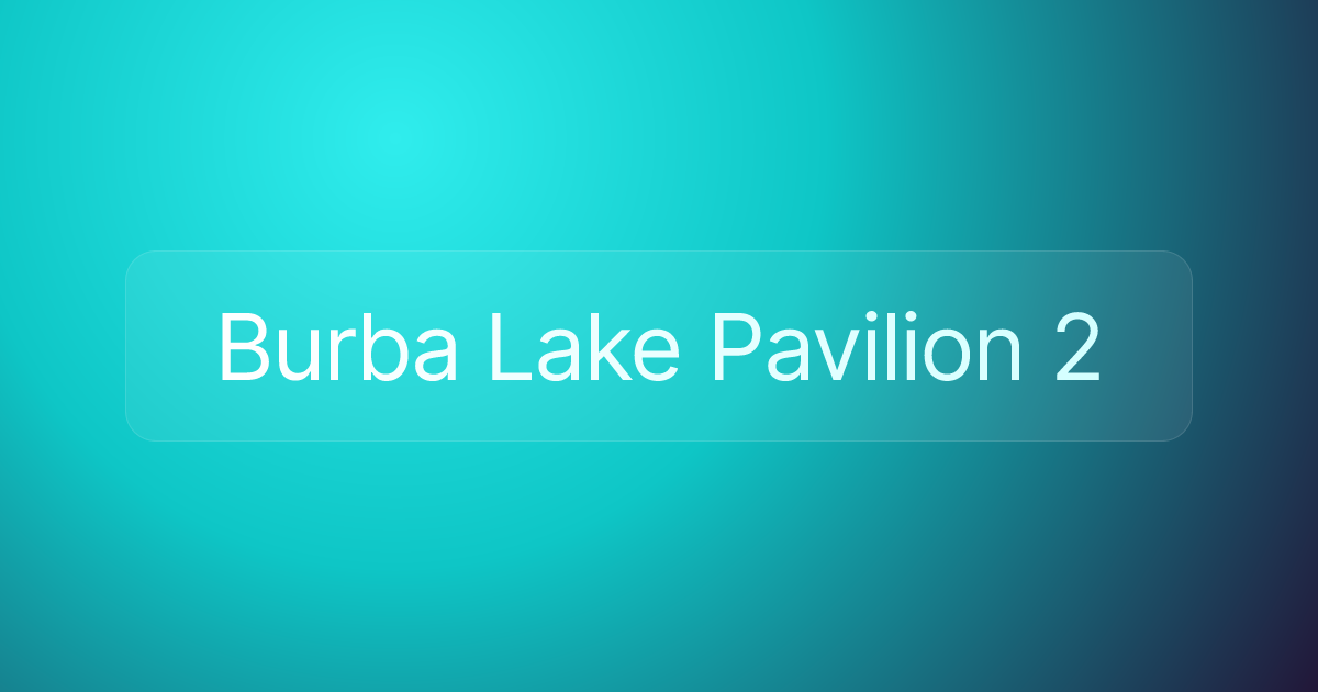Burba Lake Pavilion 2