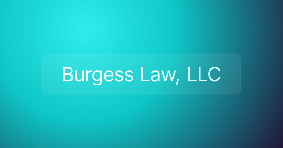 Burgess Law, LLC