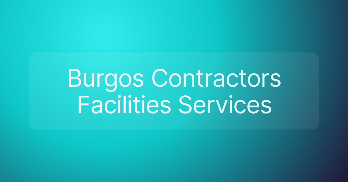 Burgos Contractors Facilities Services