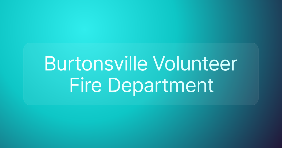 Burtonsville Volunteer Fire Department