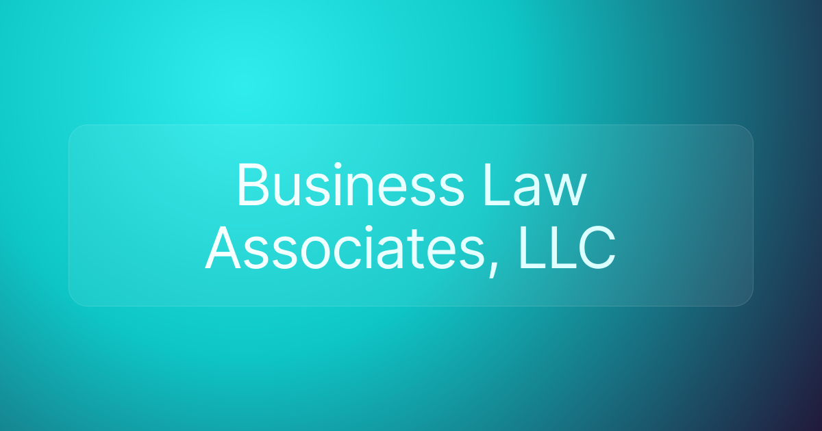 Business Law Associates, LLC