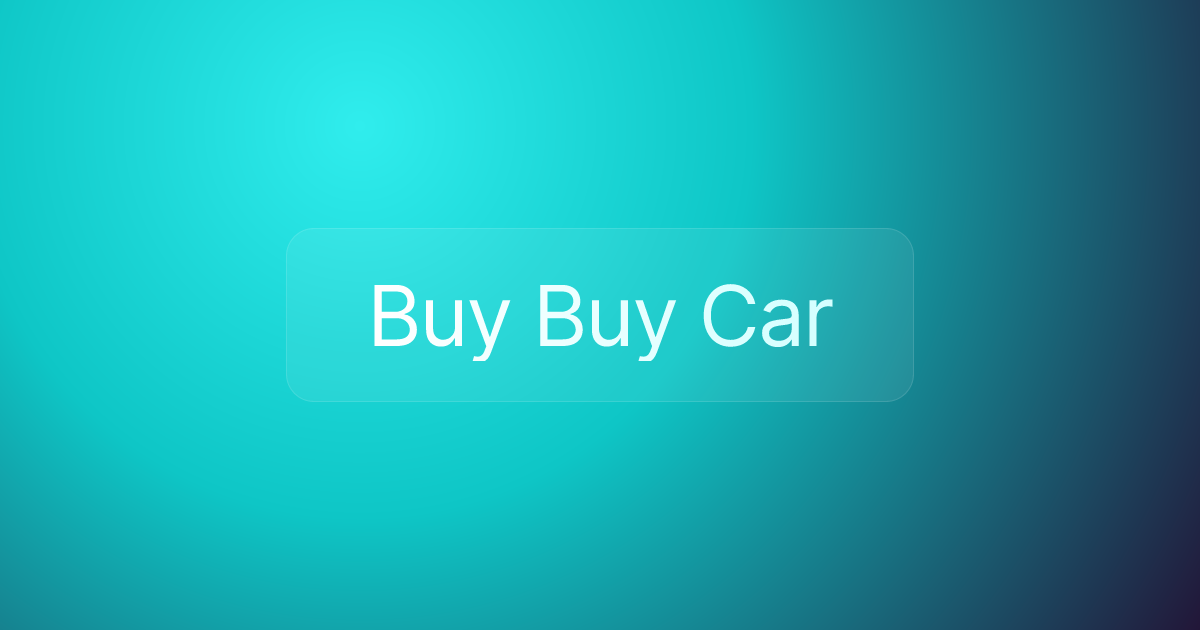 Buy Buy Car