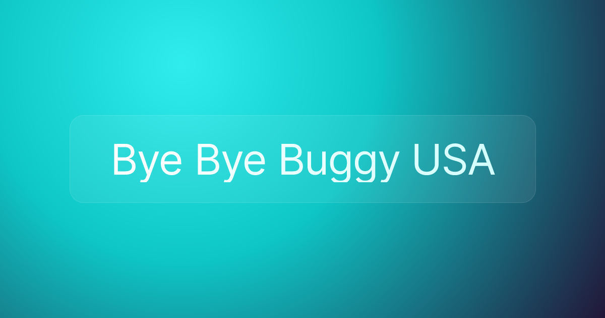 Bye Bye Buggy USA