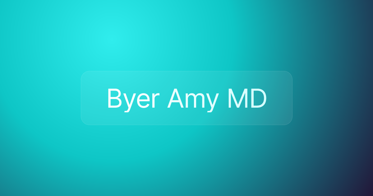 Byer Amy MD