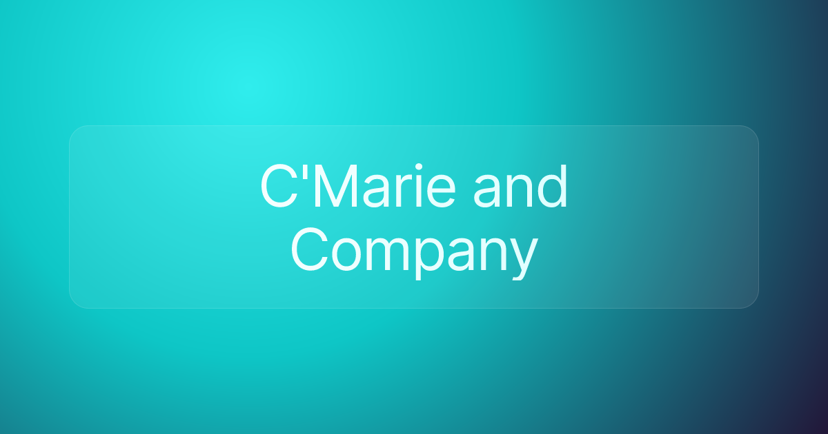 C'Marie and Company