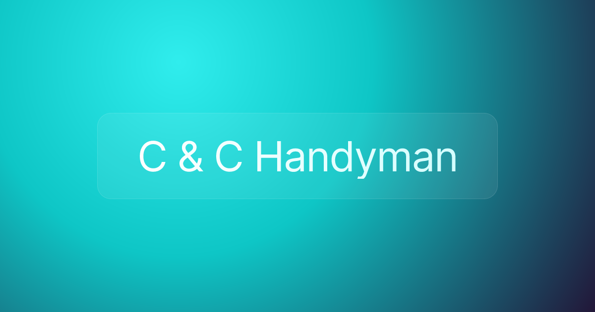 C & C Handyman