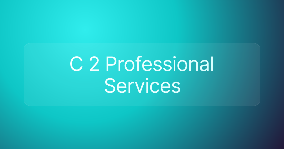 C 2 Professional Services