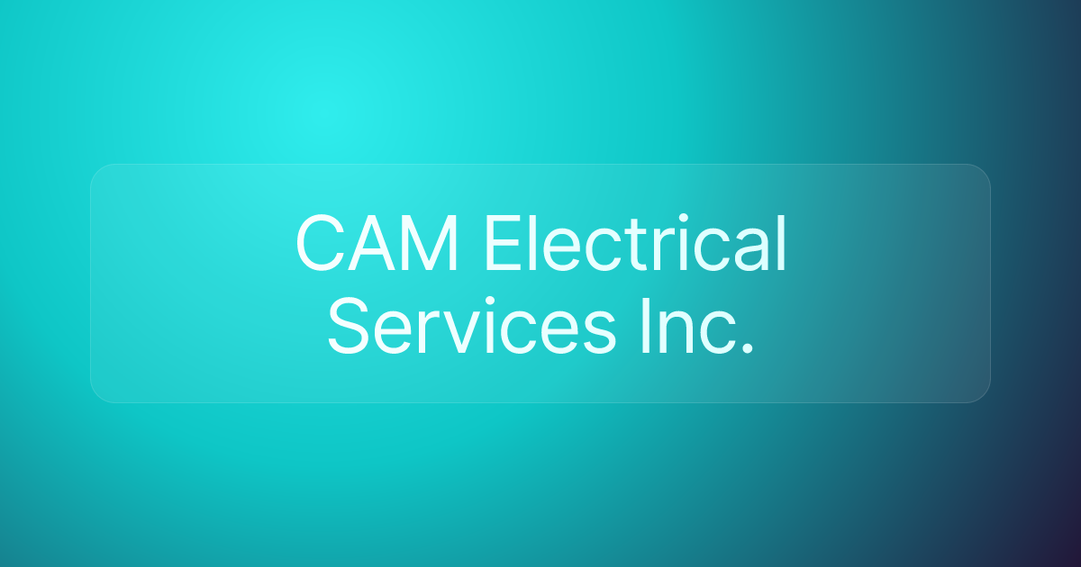 CAM Electrical Services Inc.