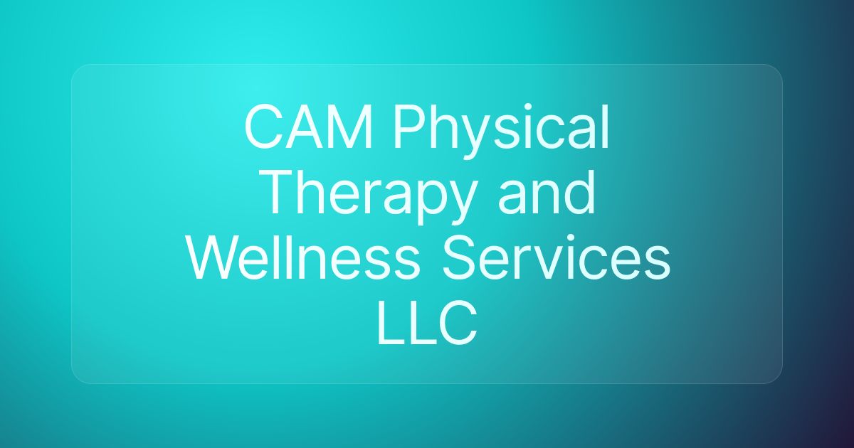 CAM Physical Therapy and Wellness Services LLC