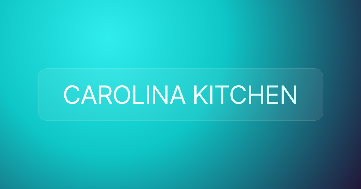 CAROLINA KITCHEN