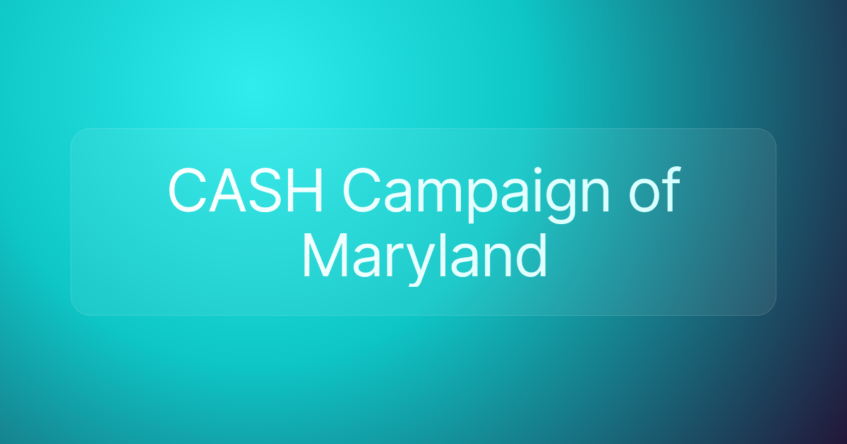 CASH Campaign of Maryland