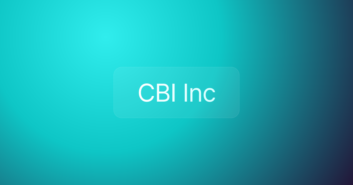 CBI Inc