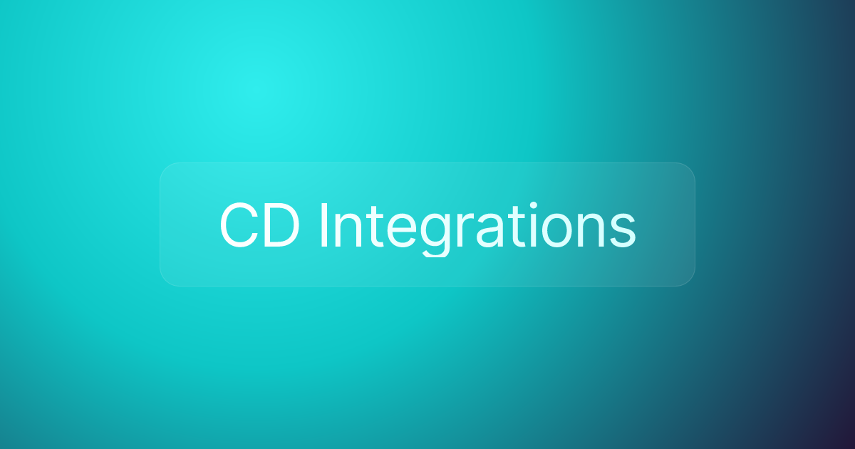 CD Integrations