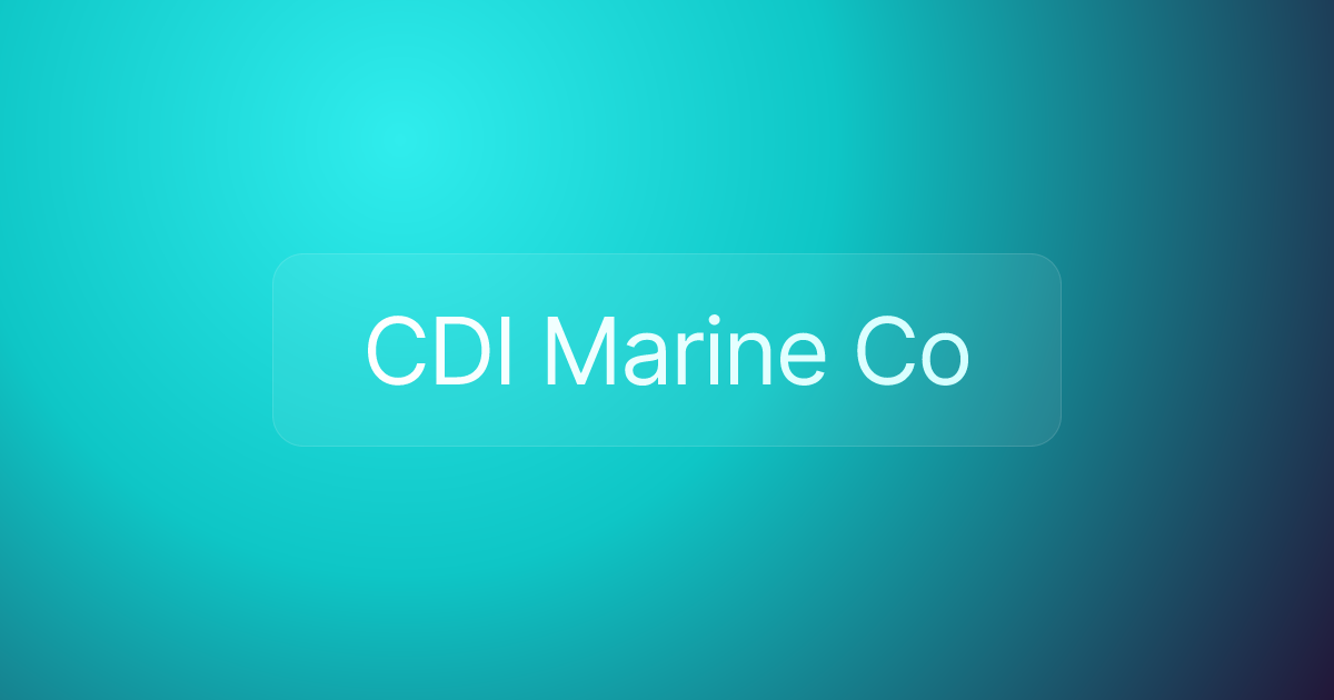 CDI Marine Co