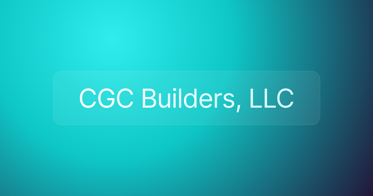 CGC Builders, LLC