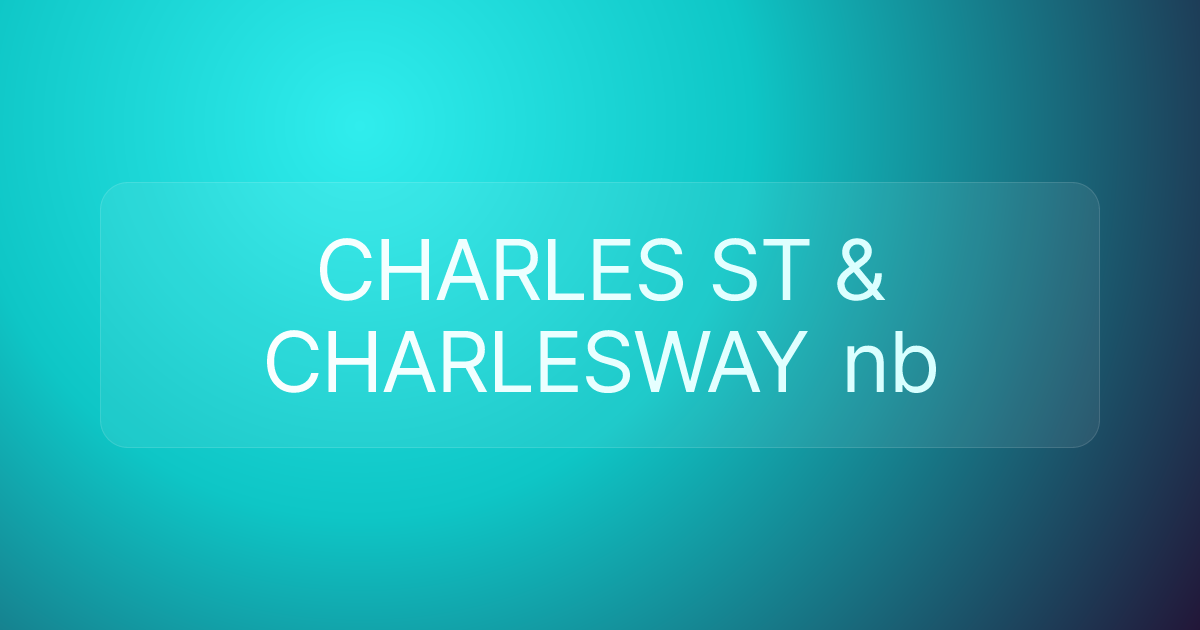 CHARLES ST & CHARLESWAY nb