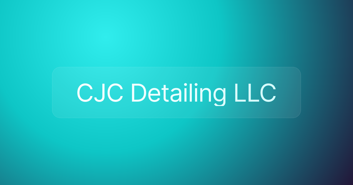 CJC Detailing LLC