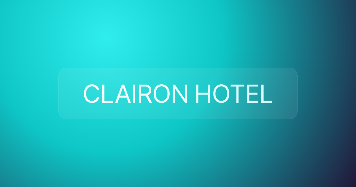 CLAIRON HOTEL