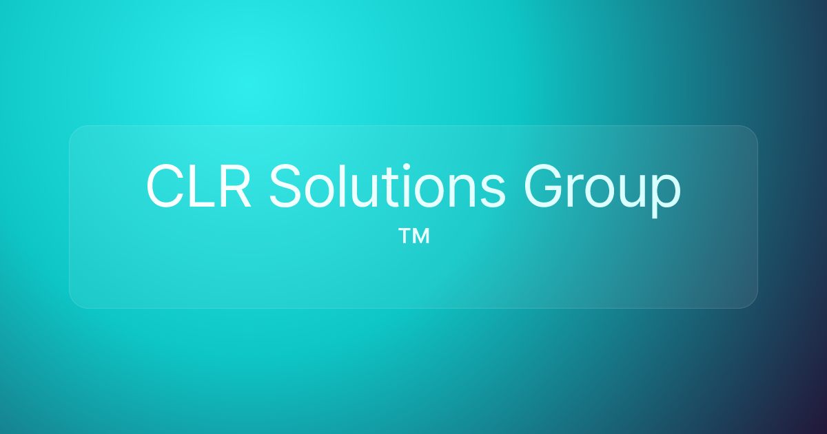 CLR Solutions Group ™