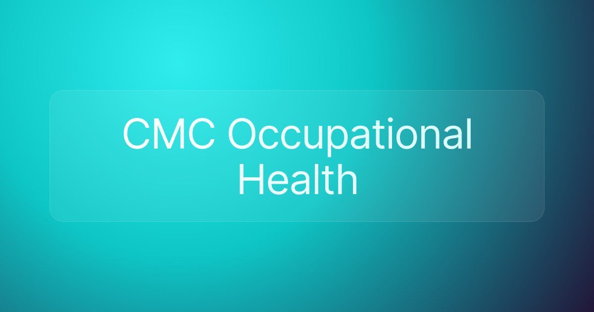 CMC Occupational Health