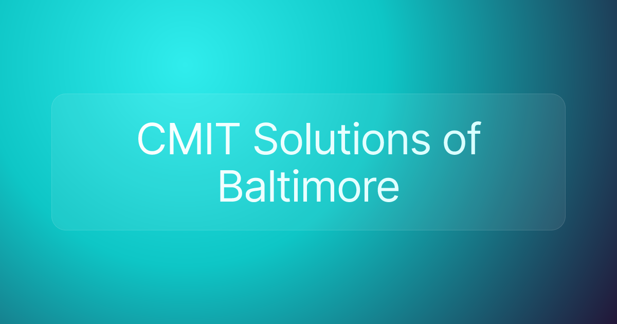 CMIT Solutions of Baltimore